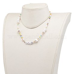 Collane di perline seme di vetro&nbsp;NJEW-JN03290-02