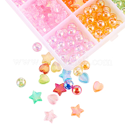 630pcs umweltfreundliche transparente Acrylperlen&nbsp;TACR-CJ0001-23