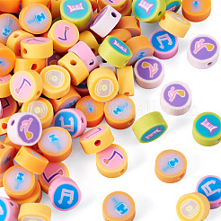 200 Stück bedruckte handgefertigte Polymer-Tonperlen&nbsp;CLAY-TA0002-11