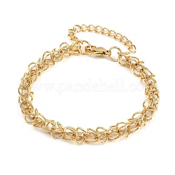 Bracelets à chaîne en maille d'acier inoxydable 304 pour femmes&nbsp;BJEW-Z143-04G