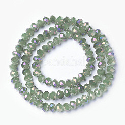 Galvanisieren Glasperlen&nbsp;EGLA-A034-J4mm-G04