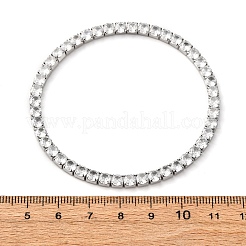 Bracciali a catena con maglie in acciaio inossidabile 304 con zirconi cubici trasparenti per donna&nbsp;BJEW-G754-02P