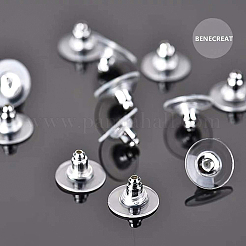 Anti-ossidazione rodiato 925 orecchino in argento sterling dadi per orecchini&nbsp;STER-BC0001-23P