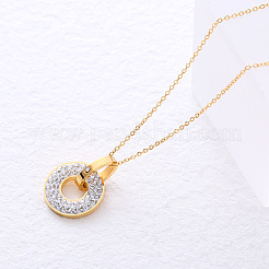Collier double couche incrusté de diamants ronds Amis&nbsp;OX5450