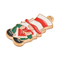 Noël alliage thème pendentifs émail&nbsp;ENAM-M221-01KCG-07