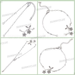 16 pièce de 2.5 mm de chaîne trombone en acier inoxydable 304 pour la fabrication de bracelets&nbsp;STAS-SC0021-14
