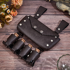 Bolsas de cintura con cinturón de pociones mágicas de cuero pu retro&nbsp;AJEW-WH20009-43