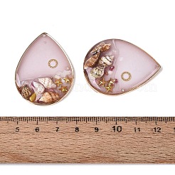 Anhänger aus Messing und Epoxidharz&nbsp;KK-Q082-03KCG-01