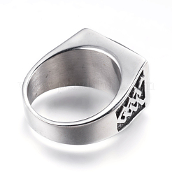 304 Edelstahl-Breitbandringe&nbsp;RJEW-G092-23