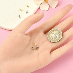 8 Stück 2 Farben Messing Crimp Perlen&nbsp;KK-YW0001-18