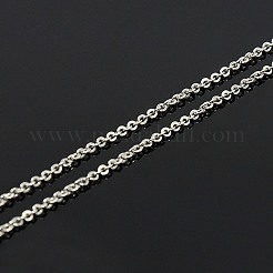 Anlaufgeschützte rhodinierte 925 Sterling Silber Halsketten&nbsp;STER-M034-33B
