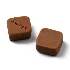 Nachahmung Essen Harzcabochons&nbsp;RESI-WH0035-18A-A01