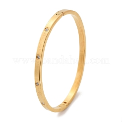 Armreifen aus 304 Edelstahl mit Strassen für Damen&nbsp;X-BJEW-Z092-05G