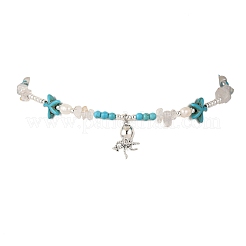 6 collana con ciondolo in lega con animali marini in 6 stili&nbsp;NJEW-JN05346
