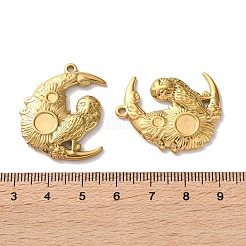 304 Edelstahl Anhänger Strass Fassungen&nbsp;STAS-A124-04G