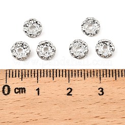 Messing Strass Zwischen perlen&nbsp;RB-A014-L6mm-01S-NF
