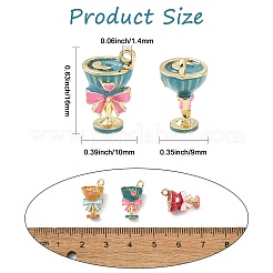 10pcs 5 pendentifs en alliage de couleurs&nbsp;FIND-CJ0005-72