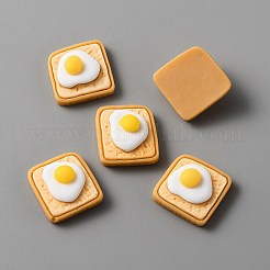 Cabochons en résine opaque&nbsp;CRES-WH0010-035H