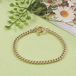 Bracciali a catena cordolo in ottone&nbsp;BJEW-JB05507-01