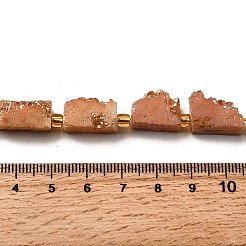 Galvani natürliche druzy Achat Perlen Stränge&nbsp;G-R012-A02-07