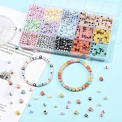 1440pcs 15 Farben undurchsichtige Acrylperlen&nbsp;OACR-FS0002-80