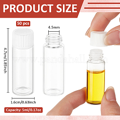Botella rellenable de vidrio de columna&nbsp;DIY-WH0750-408A