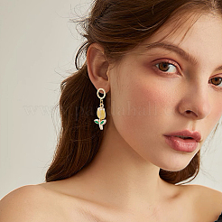 20 pieza de fornituras de aretes de latón&nbsp;MAK-BBC0001-26