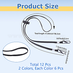 12 pièce de chapeau en polyester de 2 couleurs&nbsp;AJEW-CP0010-13