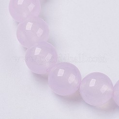Bracelet extensible avec perles en jade naturel&nbsp;BJEW-P213-24-8mm