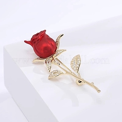 Broches en alliage émaillé rose&nbsp;DJ-PW-WG7E3FB-01