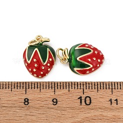 Pendentifs d'émail en laiton &nbsp;KK-S525-10G-B