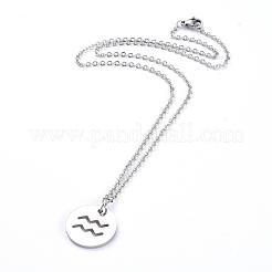 Colliers pendentifs en acier inoxydable 304 anti-ternissement&nbsp;NJEW-E147-01P