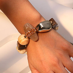 Übertriebenes Stretch-Armband aus Glas-&nbsp;WG71D73-01