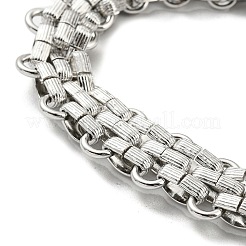 Anlaufgeschützte Maschenkettenarmbänder aus Edelstahl 304&nbsp;BJEW-C042-02P