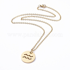 Colliers pendentifs en acier inoxydable 304&nbsp;NJEW-E147-01G