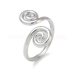 Anillos abiertos para puños de acero inoxidable 304&nbsp;RJEW-D357-04P