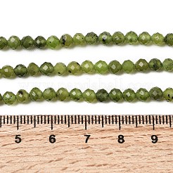 Cuentas de jade verde natural hebras&nbsp;G-P603-C-4mm-03A