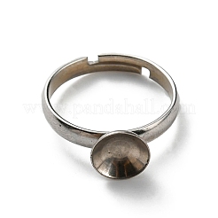 Componenti per anelli da dito in acciaio inossidabile 304 regolabili e resistenti all'ossidazione&nbsp;X-STAS-E163-97P