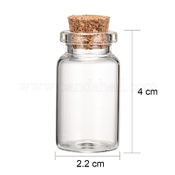 Botellas de vidrio frasco de vidrio grano contenedores&nbsp;LS-AJEW-S074-02B