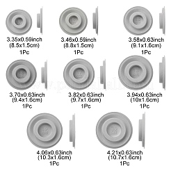 8 Stück 8 Größen PE und beflockte Perlen-Designtafeln&nbsp;ODIS-YW0001-01
