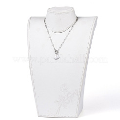 Collane con ciondolo a forma di cuore in acciaio inossidabile 304 anti-ossidazione&nbsp;NJEW-JN02887-02