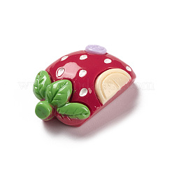 Undurchsichtige Decoden-Cabochons aus Kunstharzimitat für Lebensmittel&nbsp;LS-CRES-M016-02F