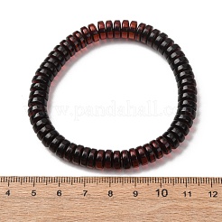 Stretcharmbänder aus natürlichem Bernstein für Damen und Herren&nbsp;BJEW-D462-02B