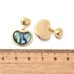 Ohrstecker aus Abalone-Muschel/Paua-Muschel&nbsp;EJEW-L099-05G