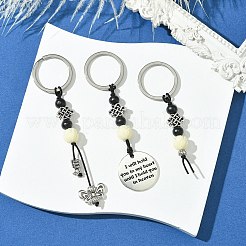3 Schlüsselanhänger aus synthetischer Koralle&nbsp;KEYC-JKC01007