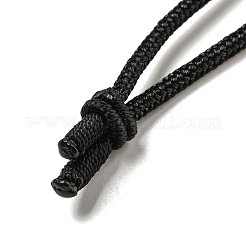 Collier pendentif pendule conique en fluorite naturelle avec cordon en nylon pour femme&nbsp;NJEW-B106-01H