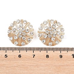 1-Loch-Legierung Strass Schaftknöpfe&nbsp;FIND-XCP0003-53