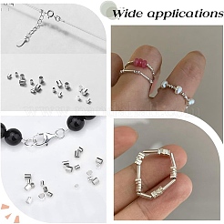 100pccs 4 Stile 925 Sterling Silber Röhrenperlen&nbsp;STER-AR0001-06