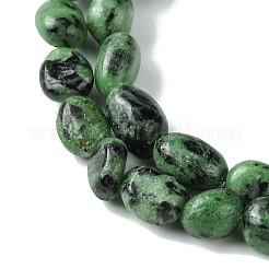 Chapelets de perles de rubis en zoïsite naturelle&nbsp;G-G117-A02-03