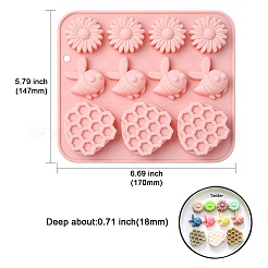 2 stampo in silicone a forma di api&nbsp;ST-CJ0043-008